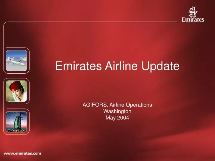 emirates airline update agifors airline operations washington may 2004