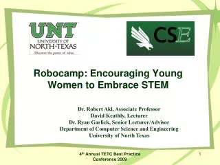 Robocamp: Encouraging Young Women to Embrace STEM