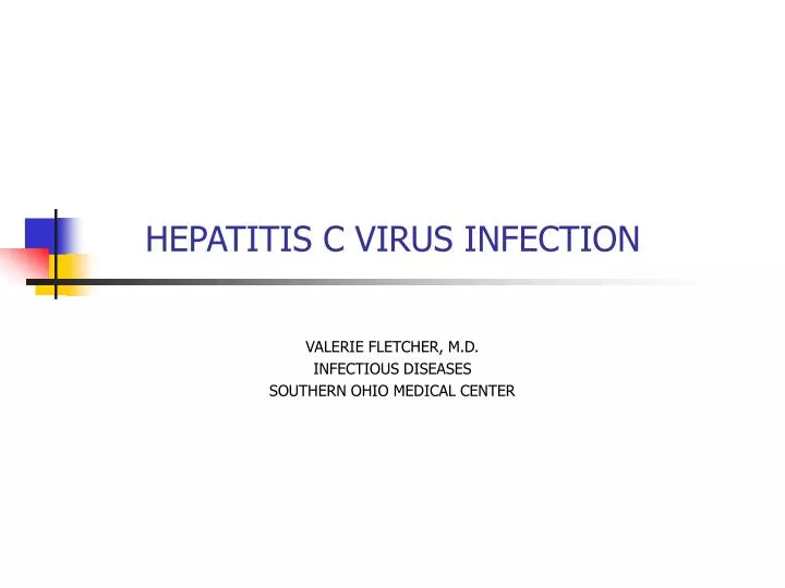 hepatitis c virus infection