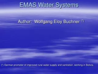 EMAS Water Systems