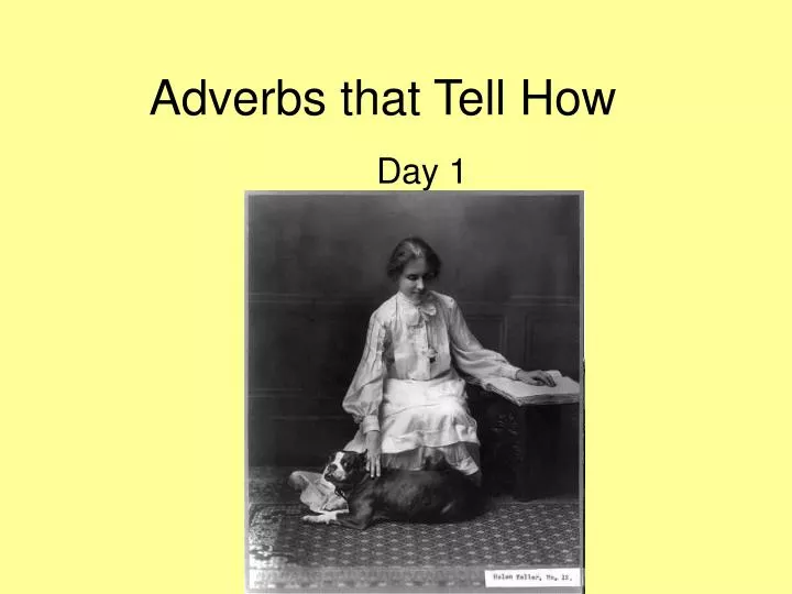adverbs that tell how