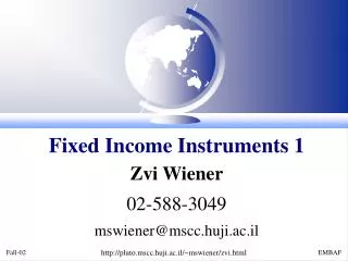 Fixed Income Instruments 1