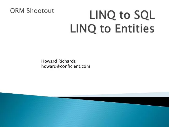 linq to sql linq to entities