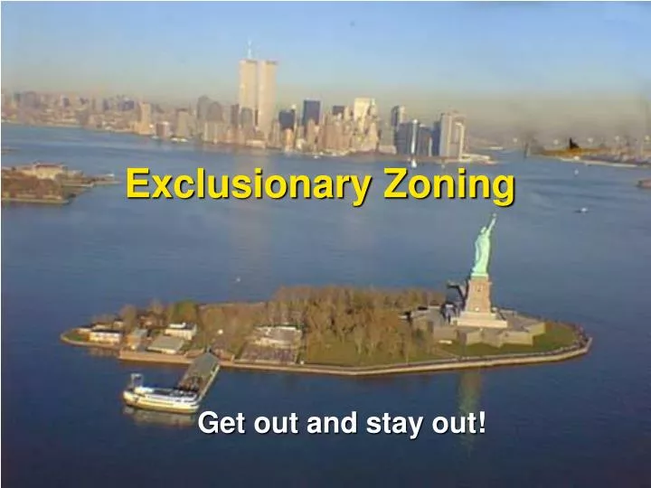 exclusionary zoning