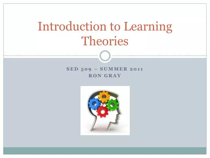 introduction to learning theories