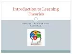 Introduction to Learning Theories - slide 1