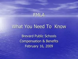 FMLA What You Need To Know