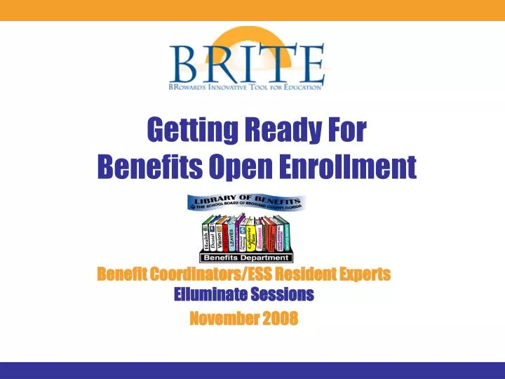 getting ready for benefits open enrollment