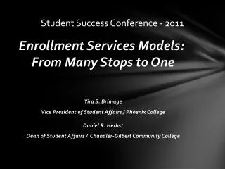 Student Success Conference - 2011