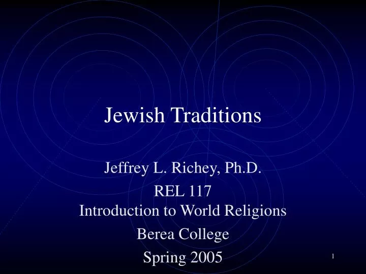 jewish traditions