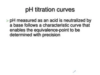 pH titration curves
