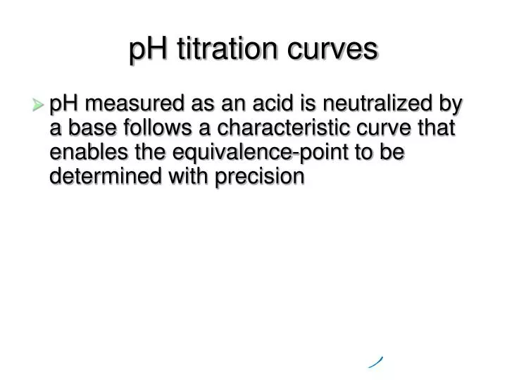 ph titration curves