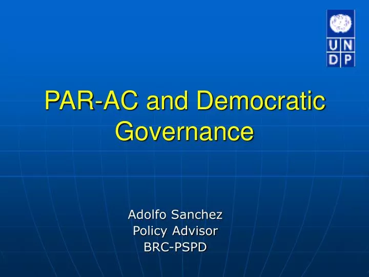 par ac and democratic governance