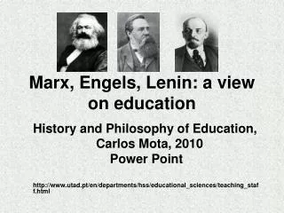 Marx, Engels, Lenin: a view on education