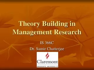 Theory Building in Management Research