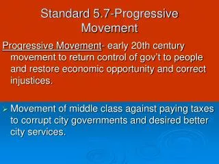 Standard 5.7-Progressive Movement