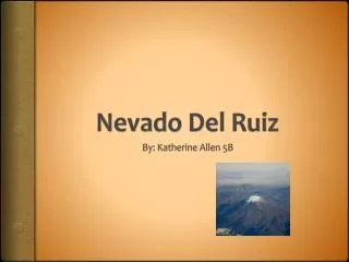 Nevado Del Ruiz