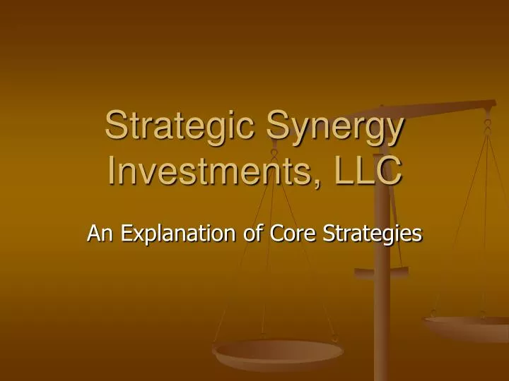 strategic synergy investments llc