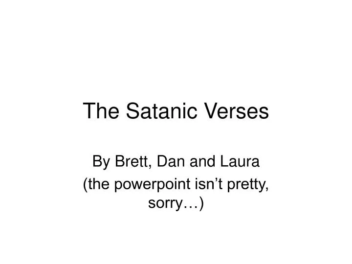the satanic verses