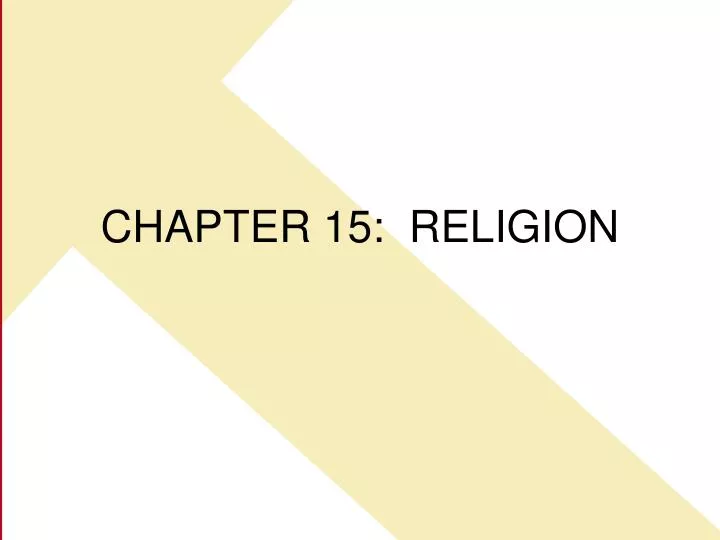 chapter 15 religion