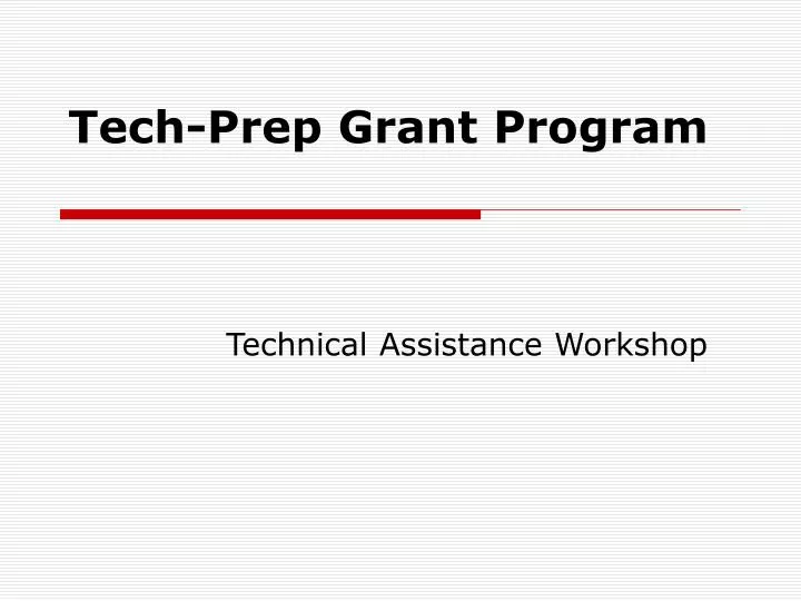 tech prep grant program