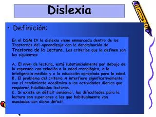 dislexia