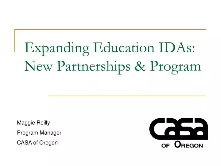 expanding education idas new partnerships program