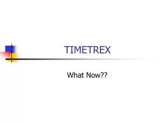 TIMETREX