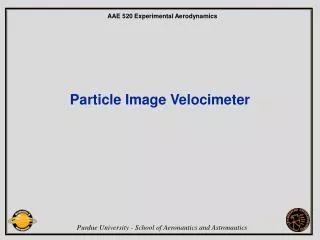 Particle Image Velocimeter