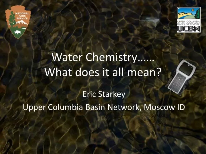 water chemistry what does it all mean