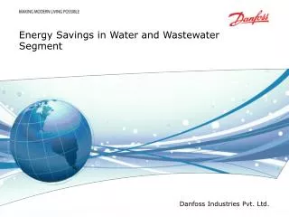 Energy Savings in Water and Wastewater Segment