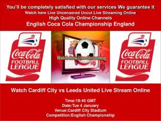 Cardiff City vs Leeds United LIVE STREAM ONLINE TV SHOW