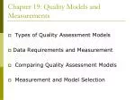 Chapter 19: Quality Models and Measurements - slide 1