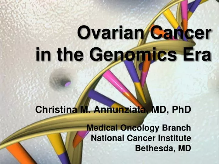 ovarian cancer in the genomics era