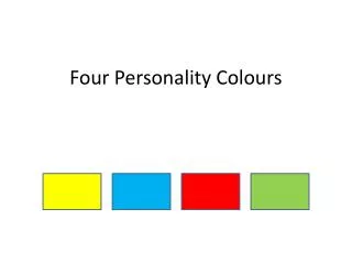 Four Personality Colours