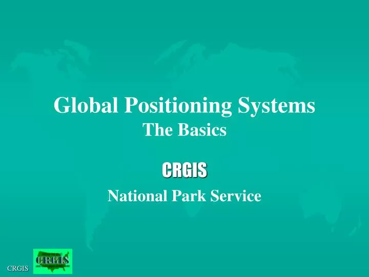 global positioning systems the basics