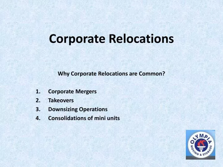 corporate relocations