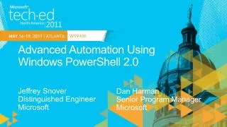 Advanced Automation Using Windows PowerShell 2.0