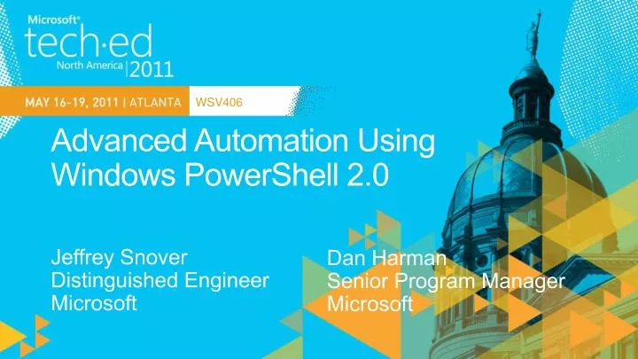 advanced automation using windows powershell 2 0