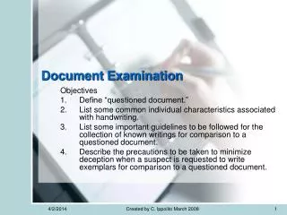 Document Examination