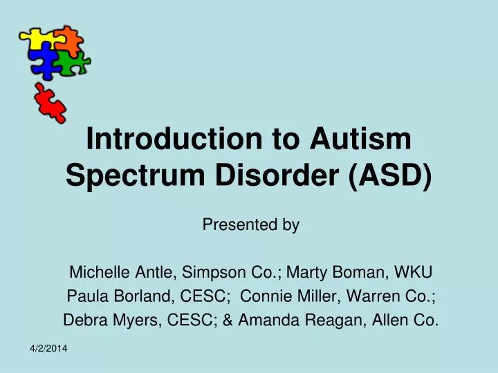 introduction to autism spectrum disorder asd