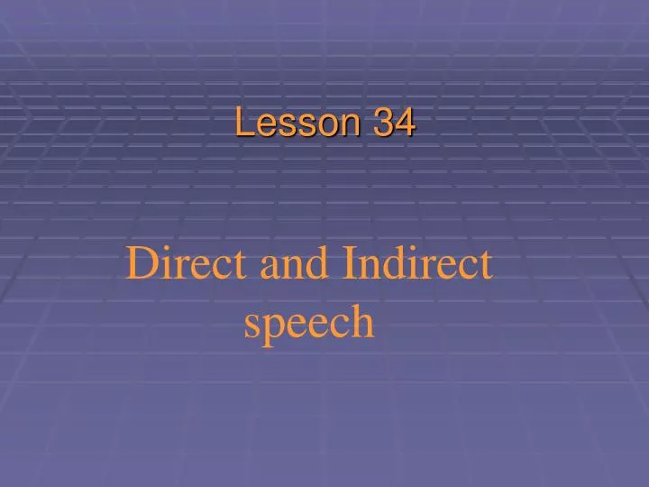 lesson 34