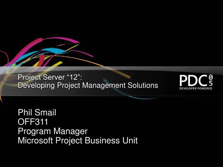project server 12 developing project management solutions