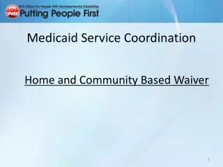Medicaid Service Coordination