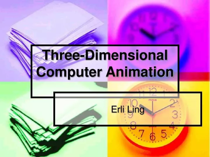 three dimensional computer animation
