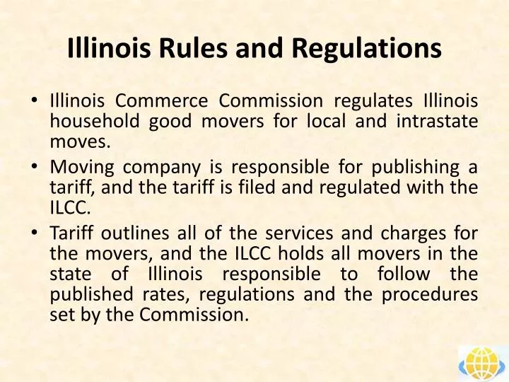 illinois rules and regulations