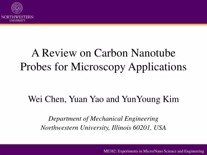 a review on carbon nanotube probes for microscopy applications