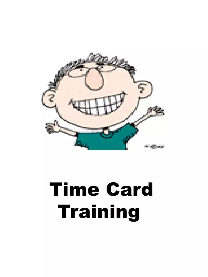 time card training