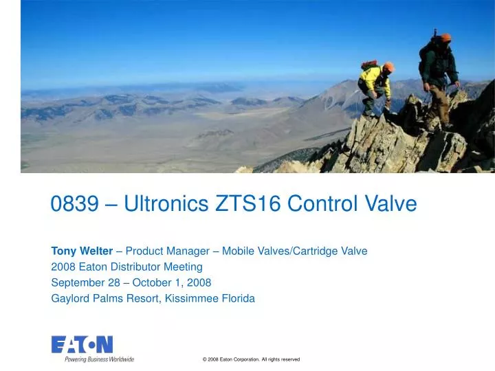 0839 ultronics zts16 control valve
