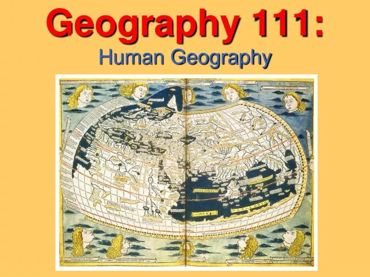 geography 111 human geography